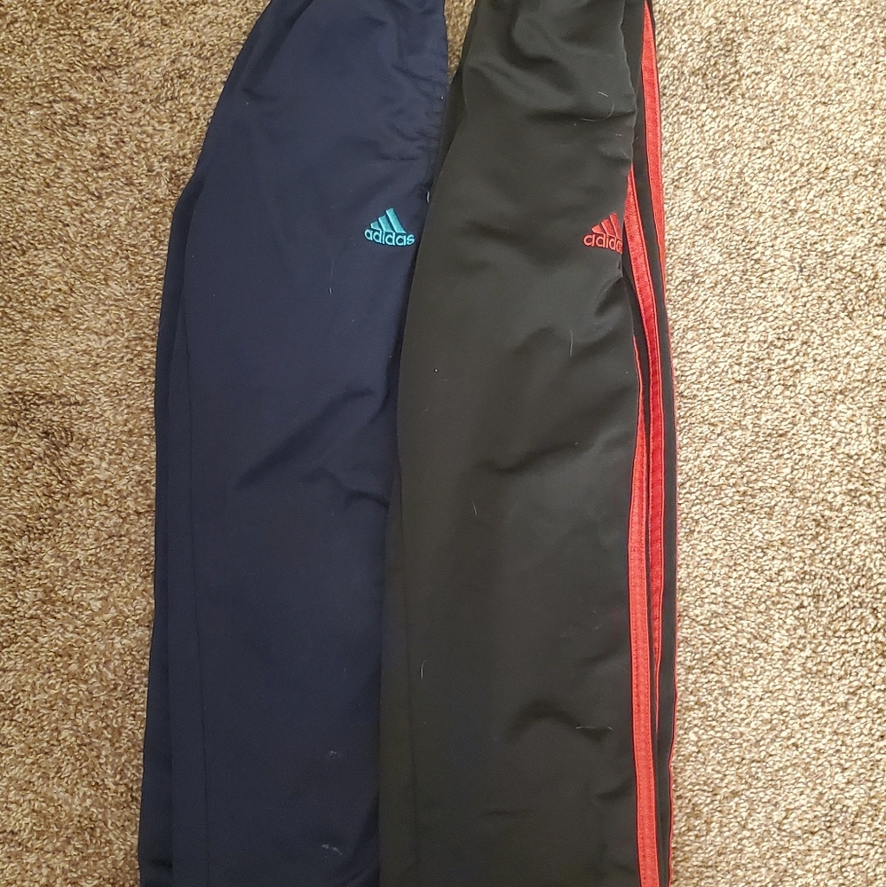 2 pairs of Adidas pants